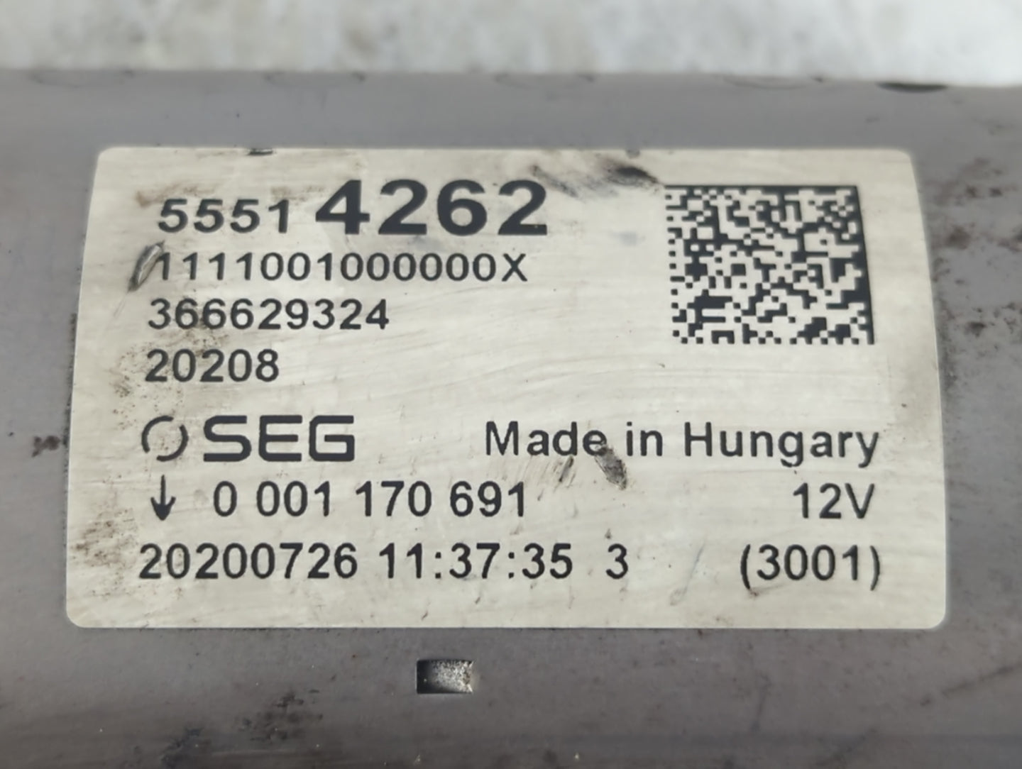 2021-2022 Chevrolet Trailblazer Car Starter Motor Solenoid OEM P/N:55514262 Fits Fits 2020 2021 2022 OEM Used Auto Parts - O