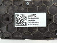 2021-2022 Chevrolet Trailblazer Climate Control Module Temperature AC/Heater Replacement P/N:42729743 Fits Fits 2021 2022 OE