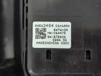 2021-2022 Chevrolet Trailblazer Master Power Window Switch Replacement Driver Side Left P/N:84513464 Fits OEM Used Auto Part