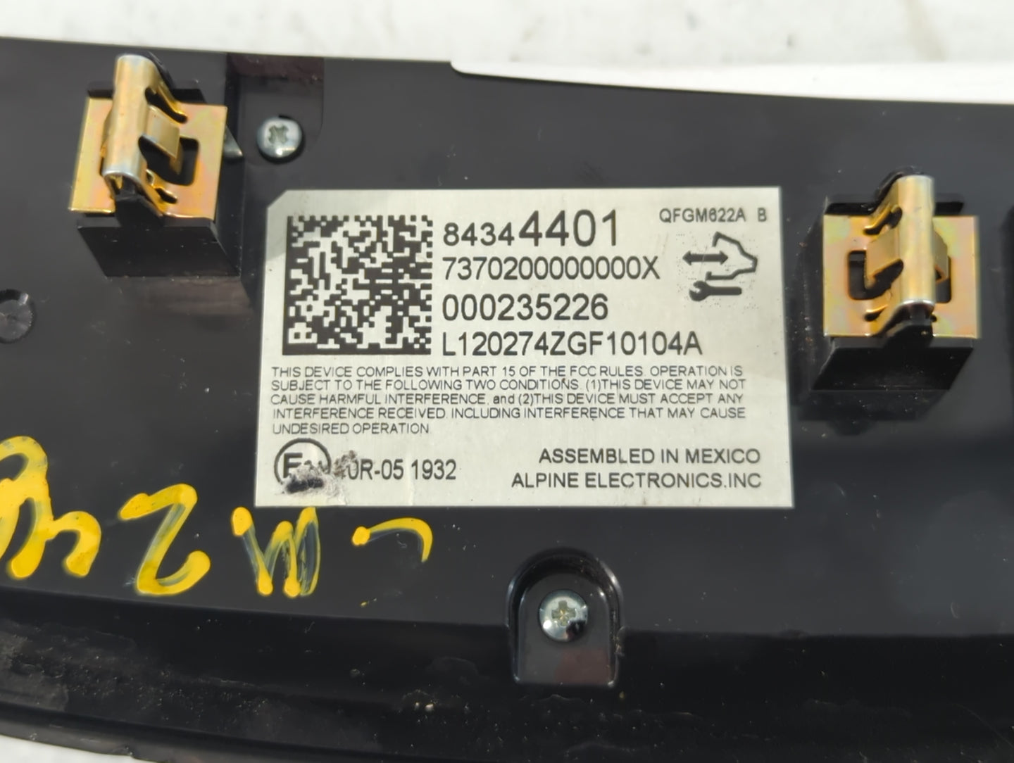 2018-2022 Chevrolet Traverse Climate Control Module Temperature AC/Heater Replacement P/N:84344401 Fits OEM Used Auto Parts 