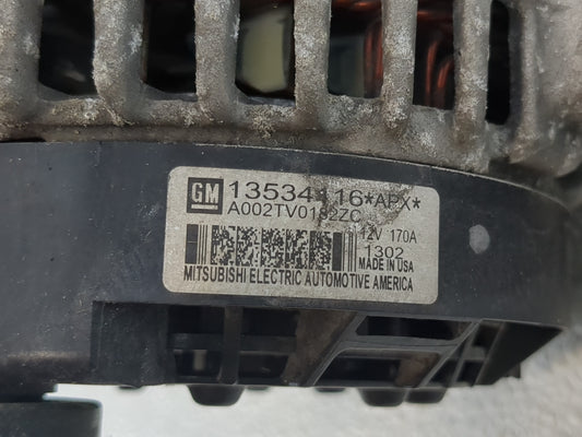 2018-2022 Chevrolet Traverse Alternator Replacement Generator Charging Assembly Engine OEM P/N:13534116 Fits OEM Used Auto Parts