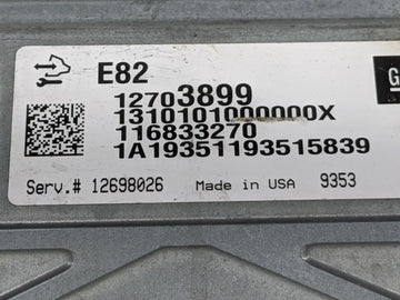 2018-2022 Chevrolet Traverse PCM Engine Control Computer ECU ECM PCU OEM P/N:12709247 Fits Fits 2016 2017 2018 2019 2020 2021 2022 OEM Used Auto Parts