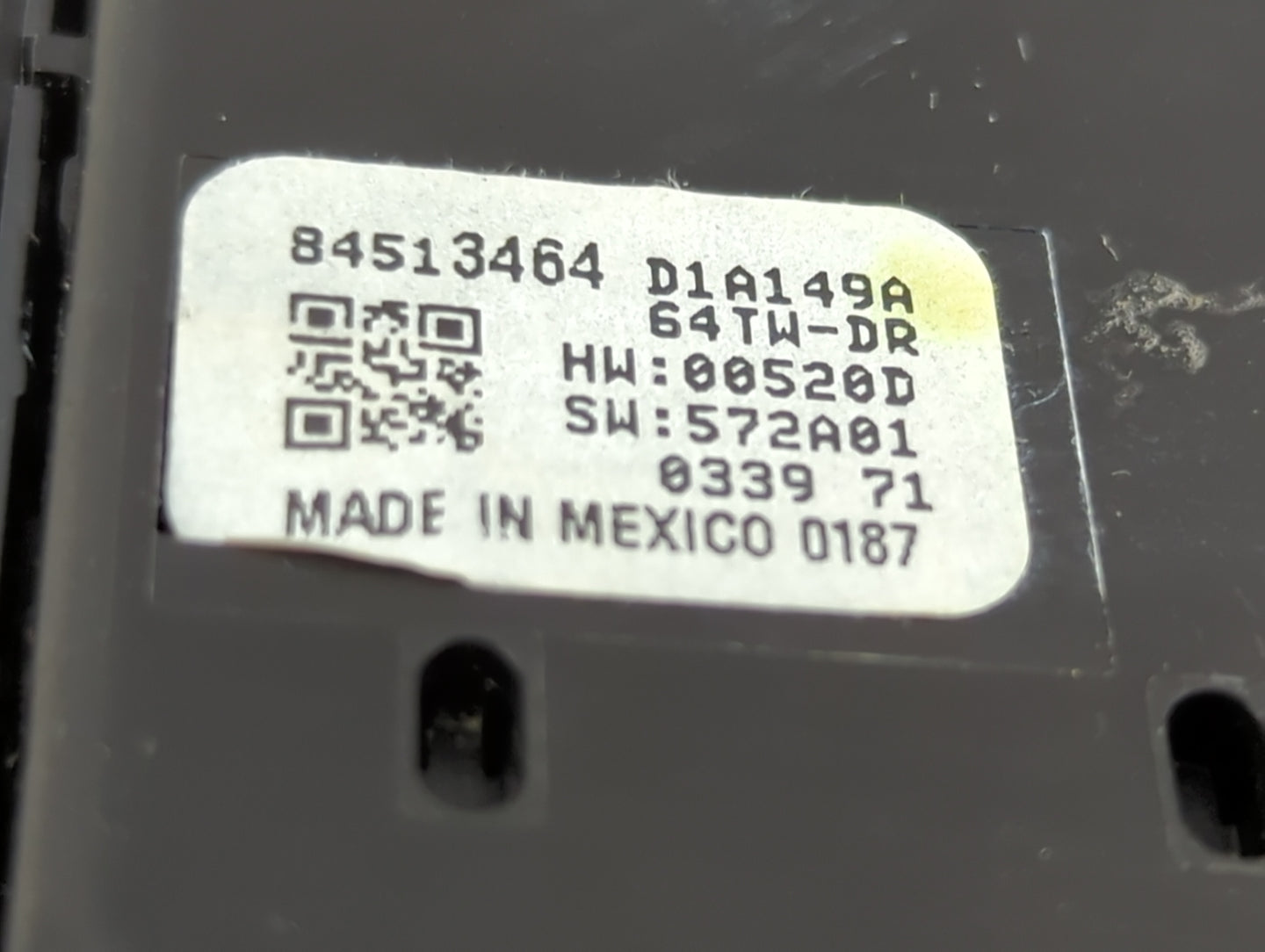 2021 Chevrolet Traverse Master Power Window Switch Replacement Driver Side Left P/N:84513464 Fits OEM Used Auto Parts - Oemu