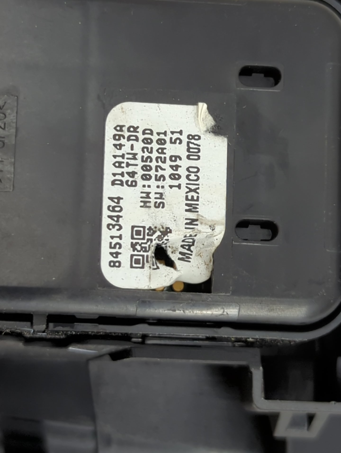 2018-2022 Chevrolet Traverse Master Power Window Switch Replacement Driver Side Left P/N:84513464 D1A149A Fits OEM Used Auto
