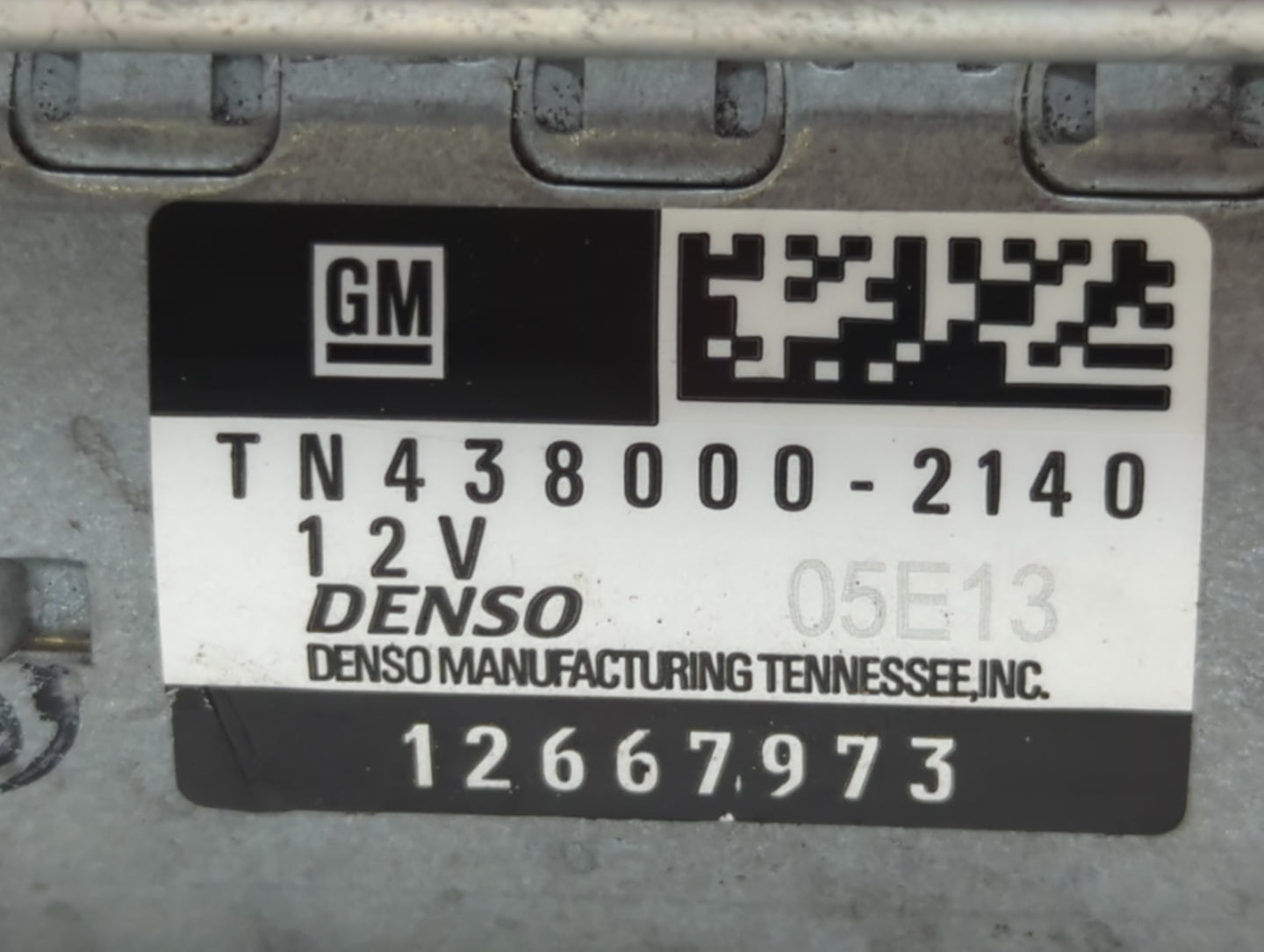 2018-2022 Chevrolet Traverse Car Starter Motor Solenoid OEM P/N:TN438000-2140 12667973 Fits OEM Used Auto Parts - Oemusedaut
