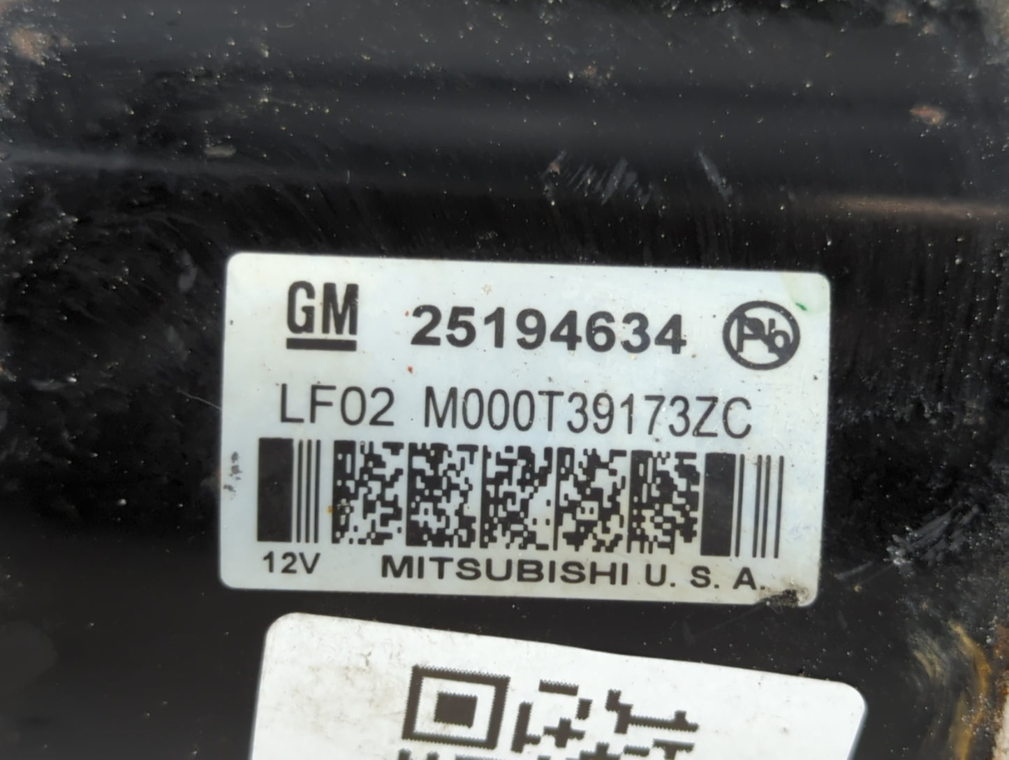 2013-2021 Chevrolet Trax Car Starter Motor Solenoid OEM P/N:M000T39173ZC 25194634 Fits OEM Used Auto Parts - Oemusedautopart
