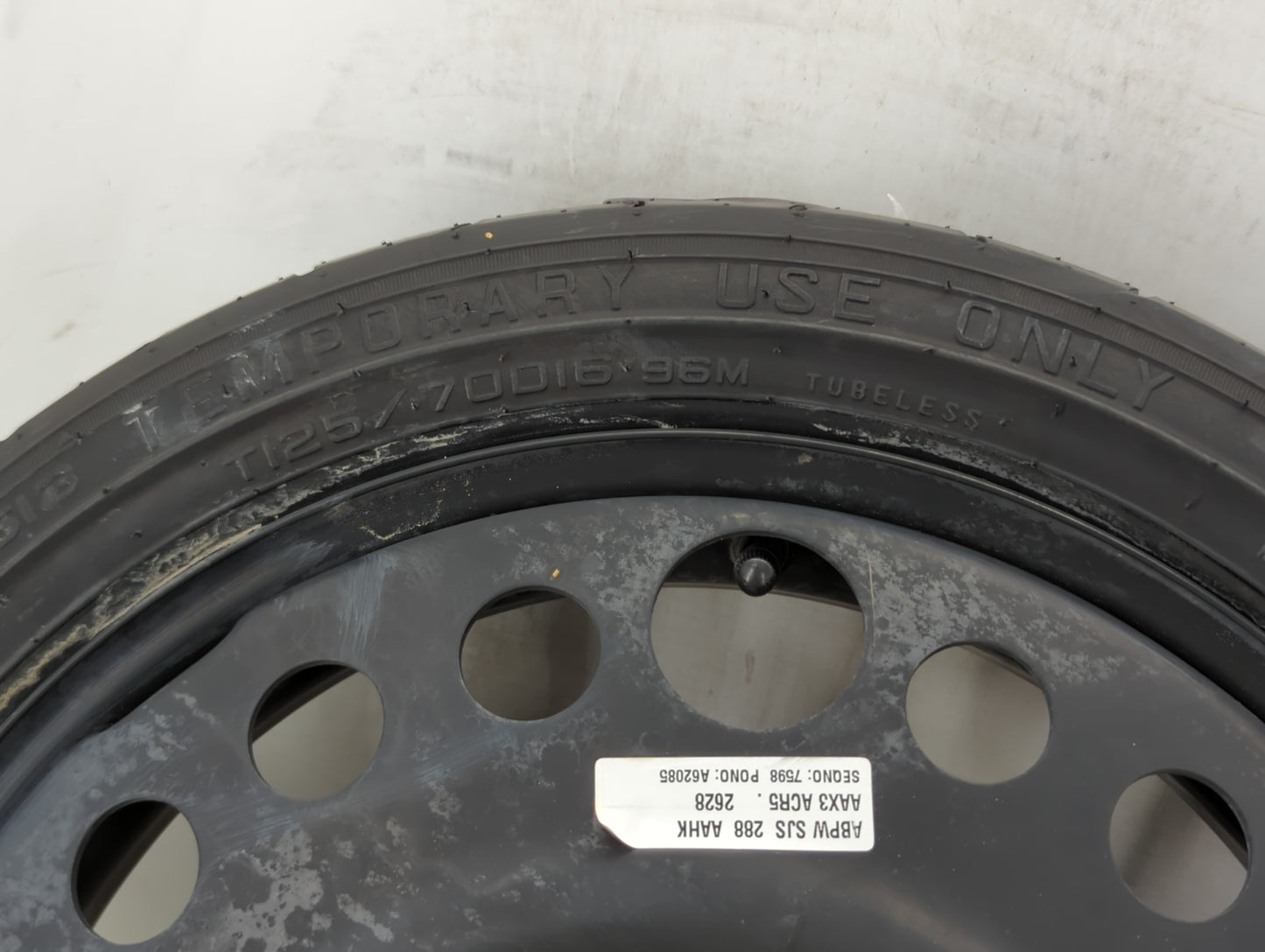 2013-2022 Chevrolet Trax Spare Donut Tire Wheel Rim Oem - Oemusedautoparts1.com