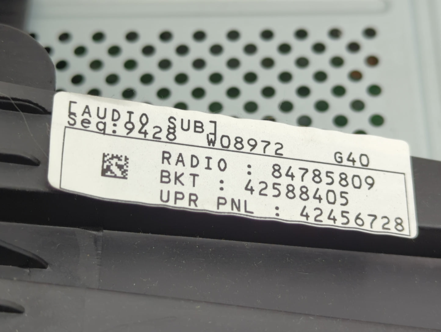 2021 Chevrolet Trax Radio AM FM Cd Player Receiver Replacement P/N:84785809 Fits OEM Used Auto Parts - Oemusedautoparts1.com