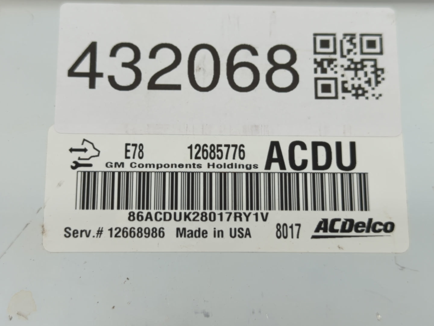 2017-2021 Chevrolet Trax PCM Engine Control Computer ECU ECM PCU OEM P/N:12692201 12679097 Fits Fits 2017 2018 2019 2020 202