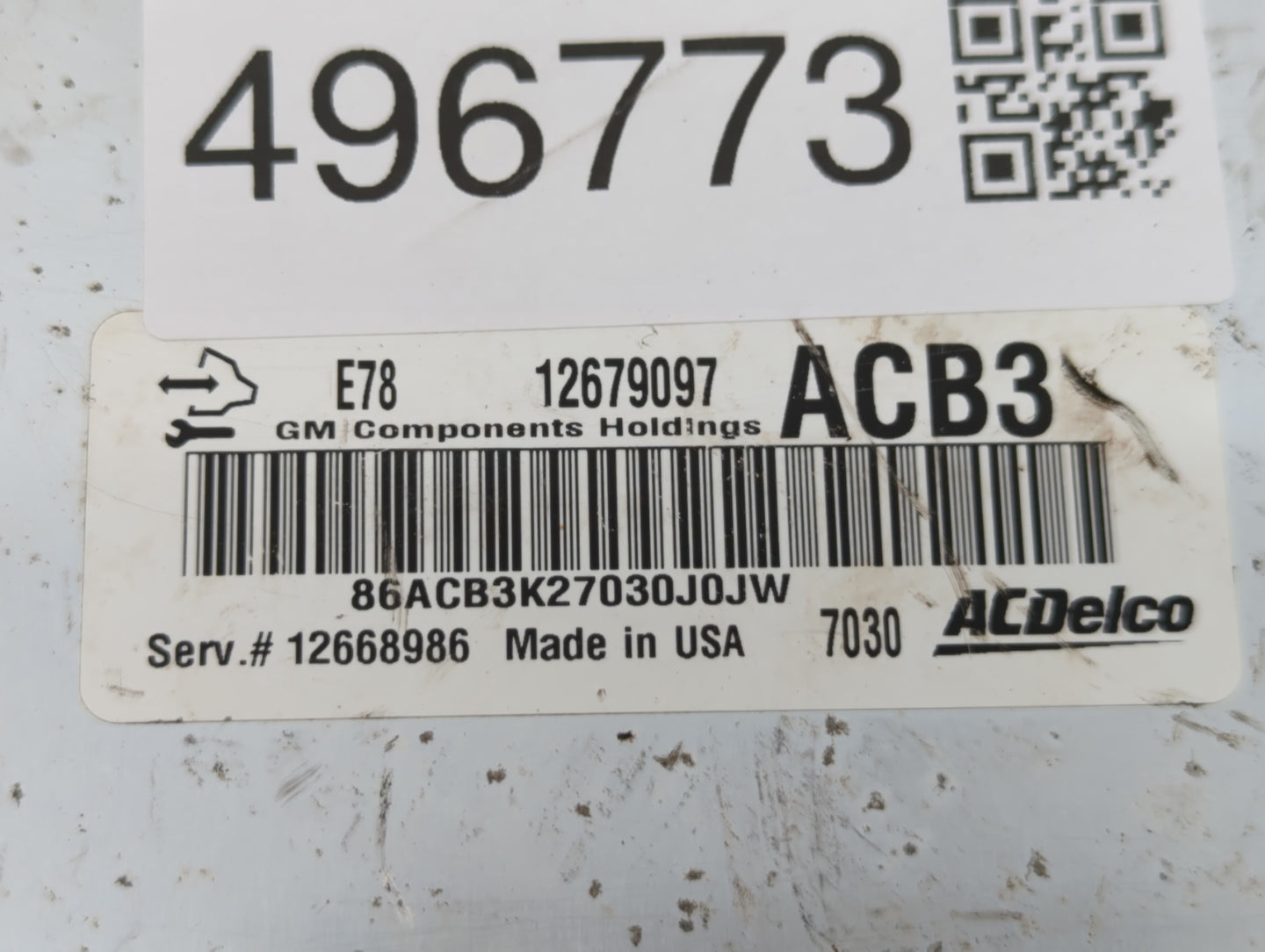 2017-2021 Chevrolet Trax PCM Engine Control Computer ECU ECM PCU OEM P/N:12679097 Fits Fits 2017 2018 2019 2020 2021 OEM Use