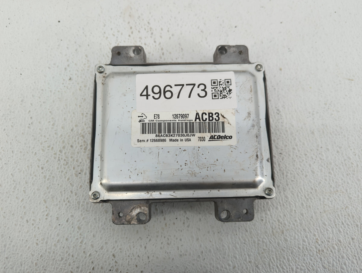 2017-2021 Chevrolet Trax PCM Engine Control Computer ECU ECM PCU OEM P/N:12679097 Fits 2017 2018 2019 2020 2021 OEM Used Aut