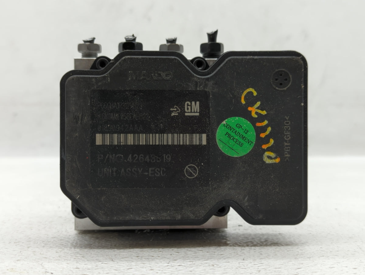 2017-2021 Chevrolet Trax Anti-Lock Brake ABS Pump Module Actuator OEM P/N:42643519 688250455 Fits Fits 2017 2018 2019 2020 2