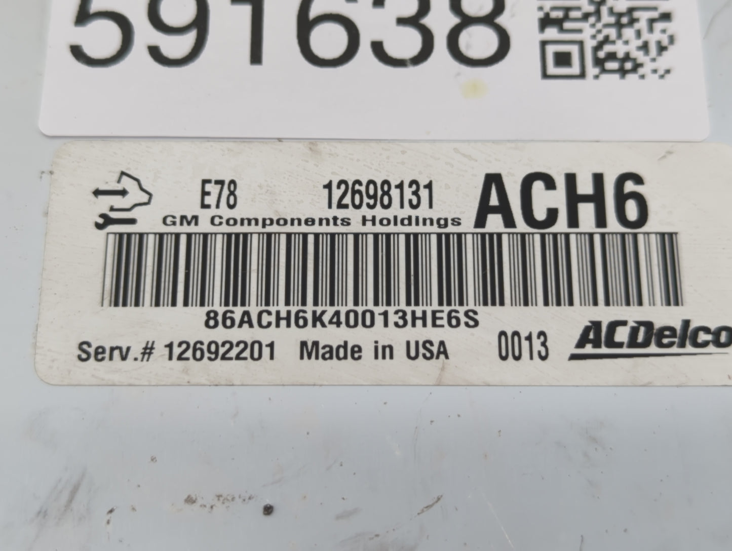 2017-2021 Chevrolet Trax PCM Engine Control Computer ECU ECM PCU OEM P/N:12698131 Fits Fits 2017 2018 2019 2020 2021 OEM Use