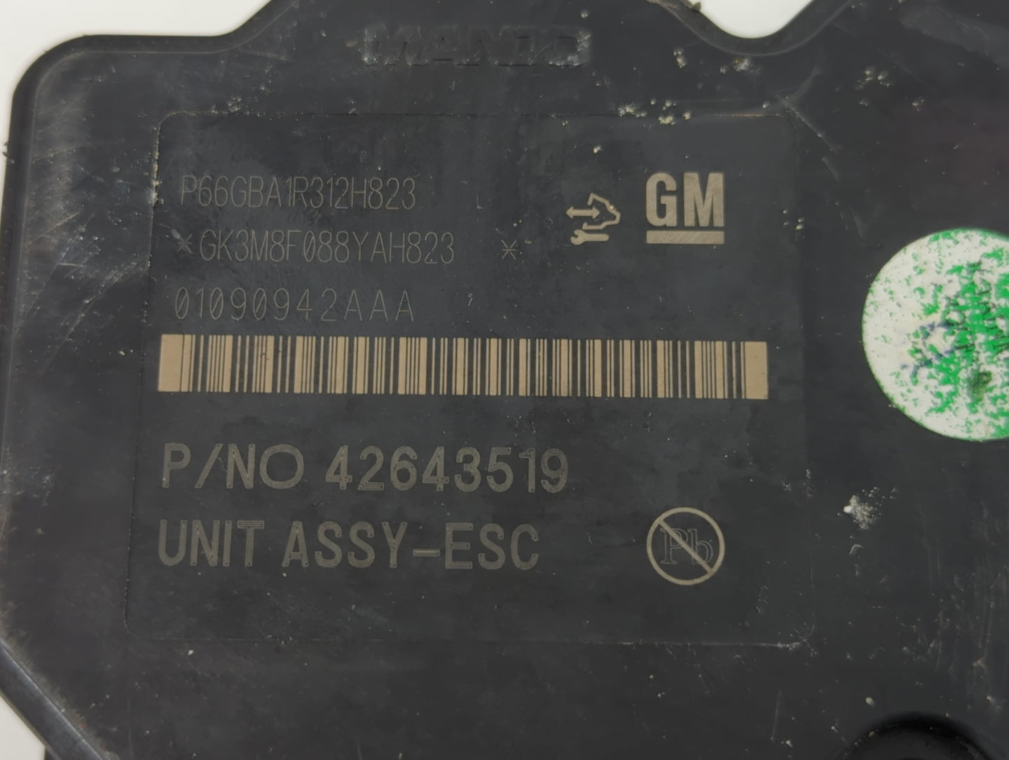 2017-2021 Chevrolet Trax ABS Pump Control Module Replacement P/N:42643519 Fits Fits 2017 2018 2019 2020 2021 OEM Used Auto P