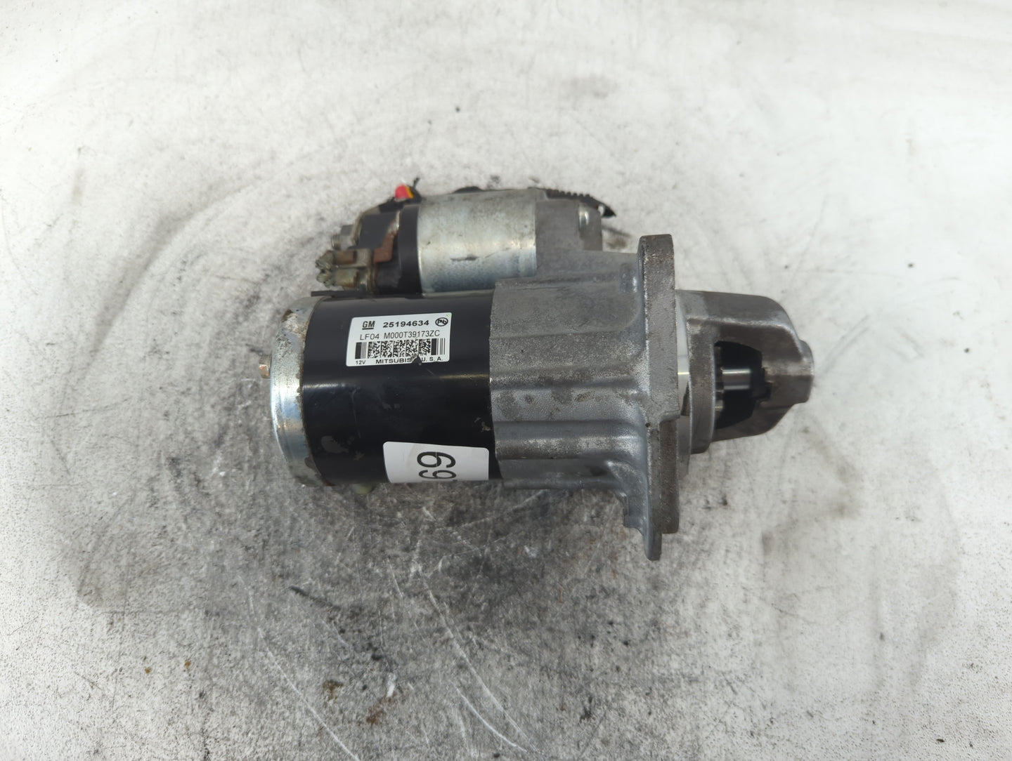 2013-2021 Chevrolet Trax Car Starter Motor Solenoid OEM P/N:M000T39173ZC 25194634 Fits OEM Used Auto Parts - Oemusedautopart