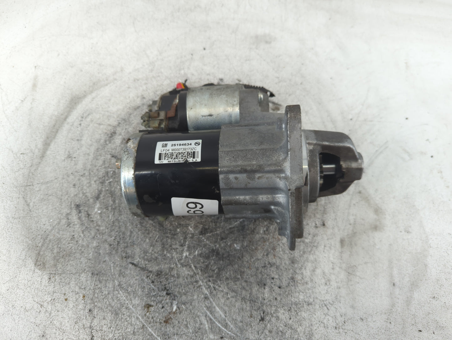 2013-2021 Chevrolet Trax Car Starter Motor Solenoid OEM P/N:M000T39173ZC 25194634 Fits OEM Used Auto Parts - Oemusedautopart