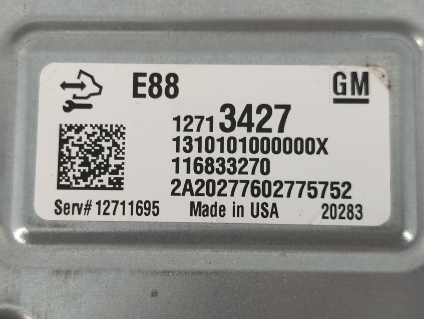 2021 Chevrolet Trax PCM Engine Control Computer ECU ECM PCU OEM P/N:12713427 Fits Fits 2020 2022 OEM Used Auto Parts - Oemus