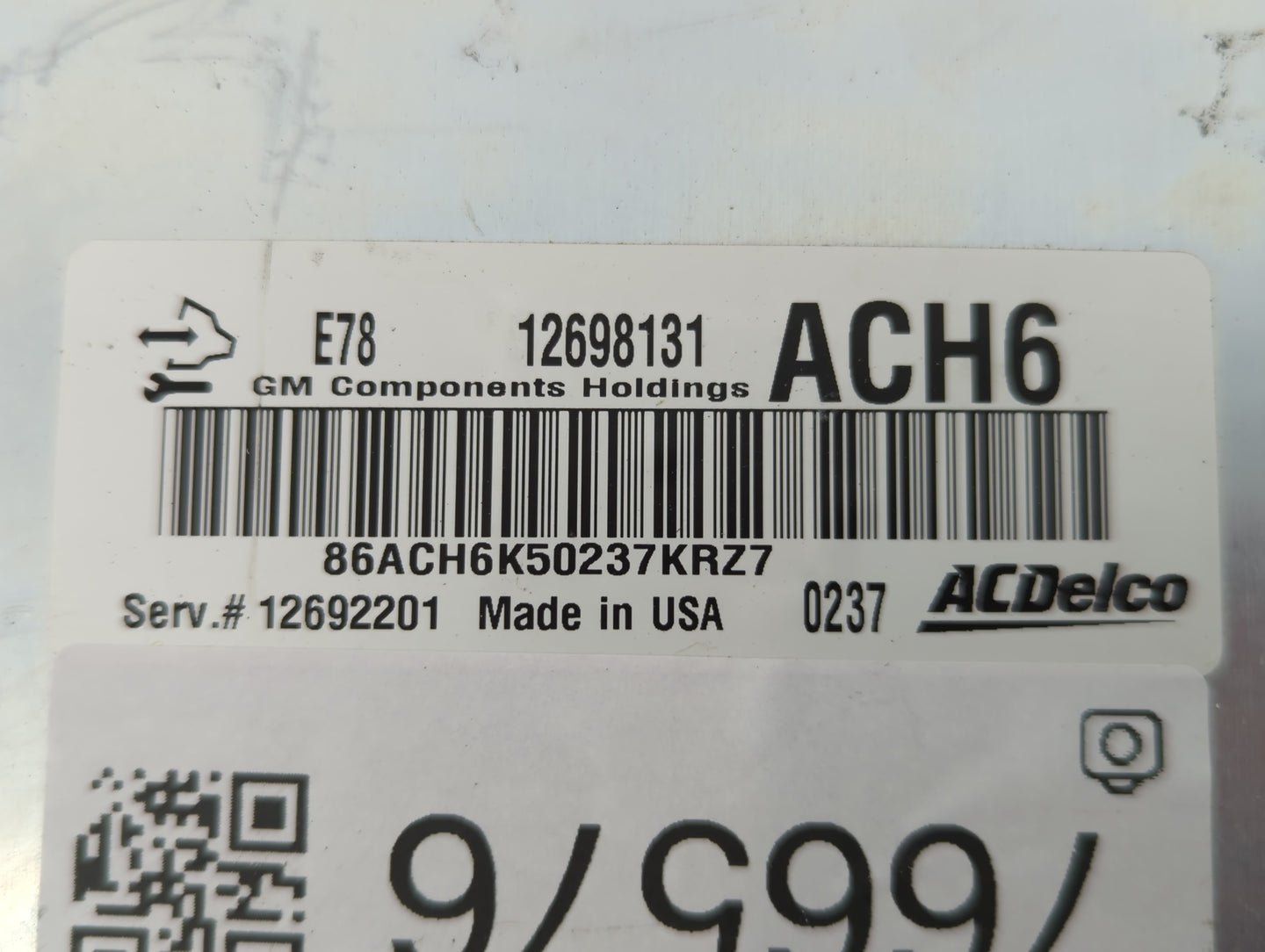 2017-2021 Chevrolet Trax PCM Engine Control Computer ECU ECM PCU OEM P/N:12698131 Fits Fits 2017 2018 2019 2020 2021 OEM Use