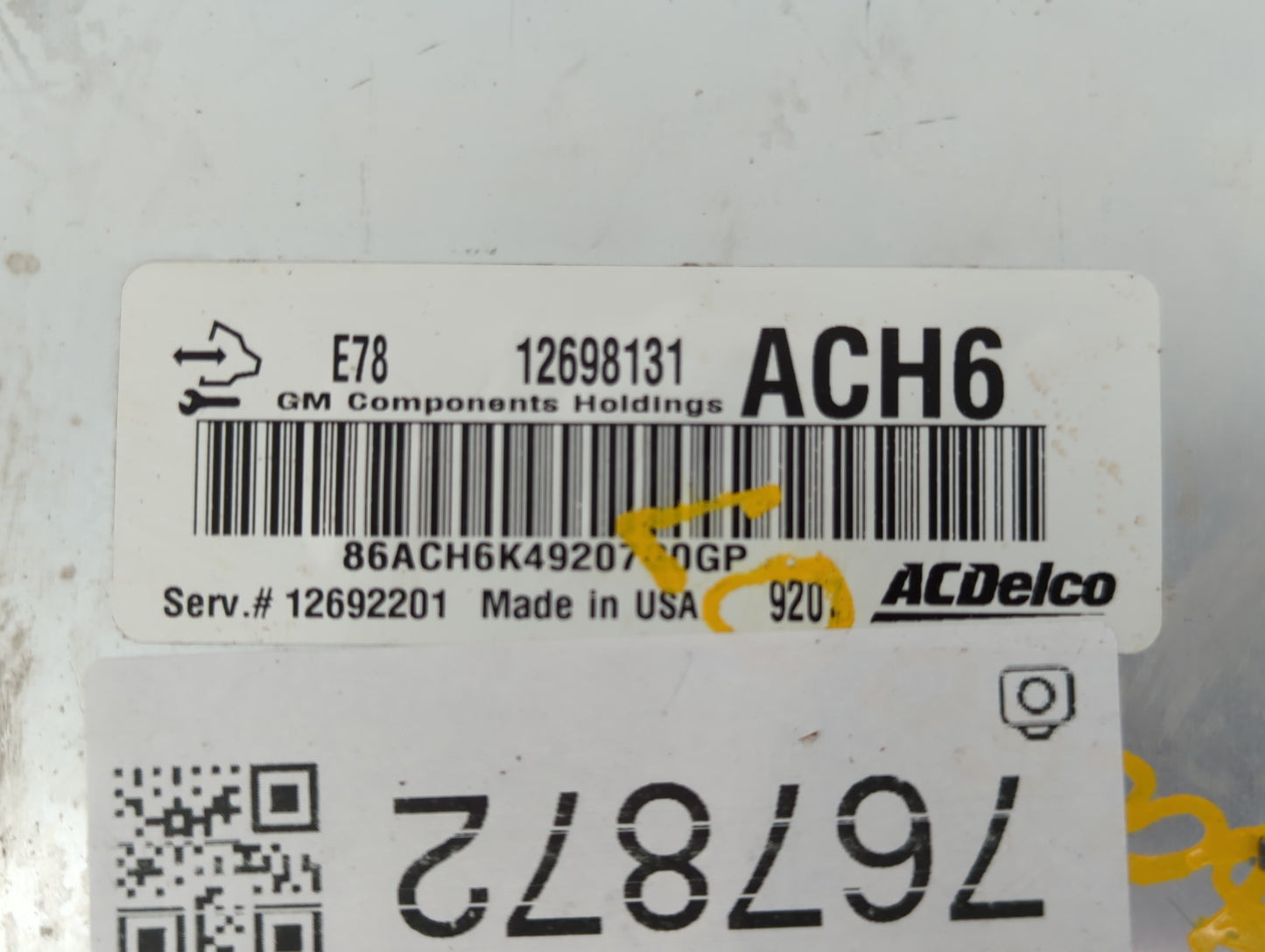 2017-2021 Chevrolet Trax PCM Engine Control Computer ECU ECM PCU OEM P/N:12698131 Fits Fits 2017 2018 2019 2020 2021 OEM Use