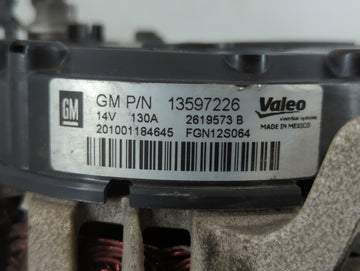 2013-2021 Chevrolet Trax Alternator Replacement Generator Charging Assembly Engine OEM P/N:13597226 Fits OEM Used Auto Parts
