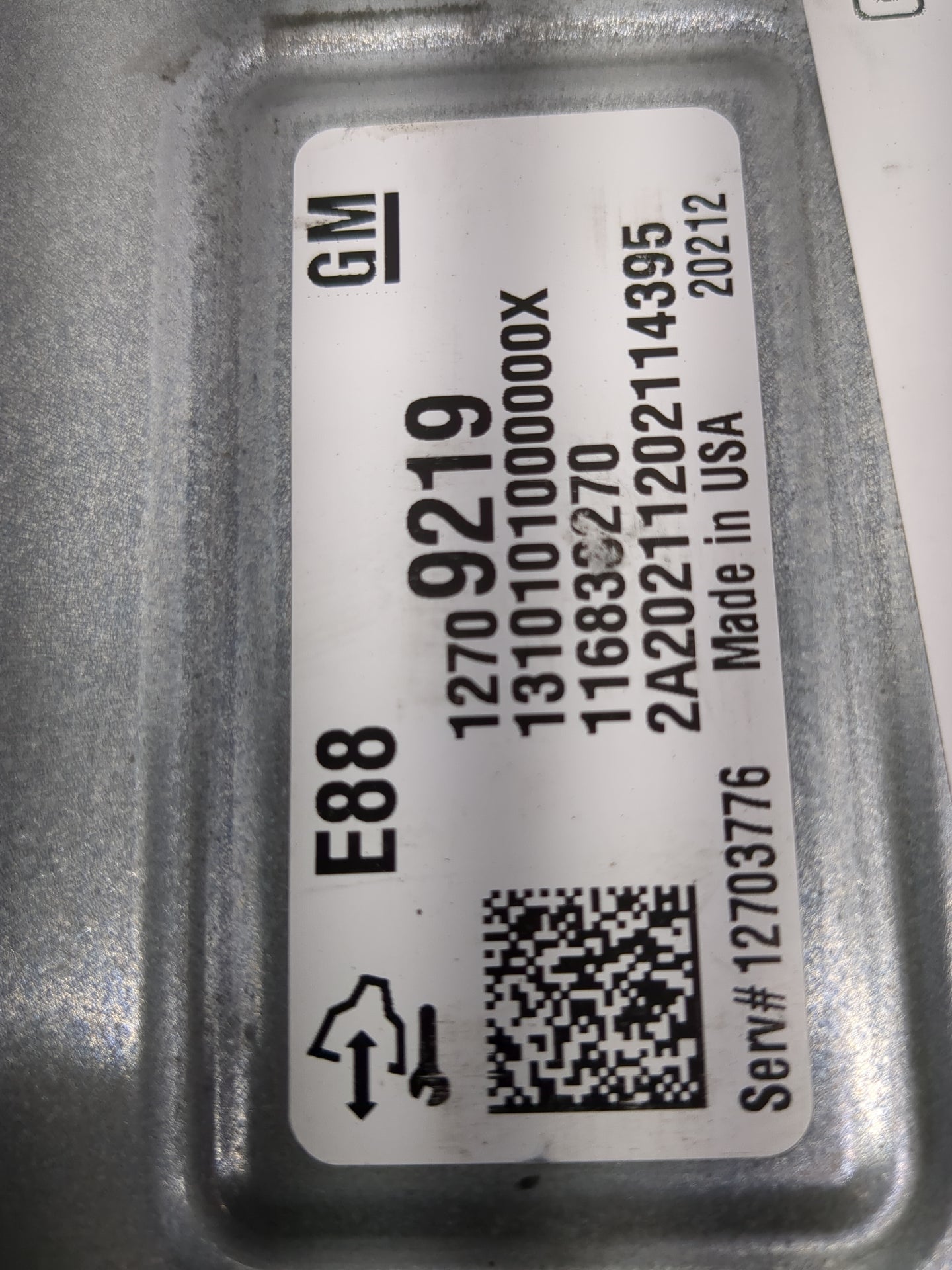 2021 Chevrolet Trlblz PCM Engine Control Computer ECU ECM PCU OEM P/N:12709219 12703776, A2C74775700 Fits Fits 2020 2022 OEM