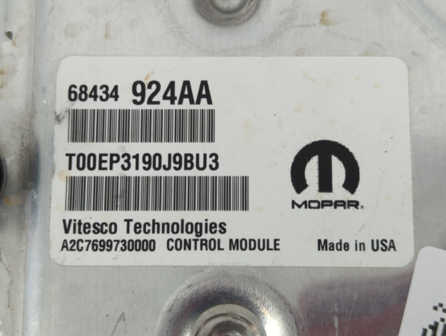 2020-2022 Chrysler 300 PCM Engine Control Computer ECU ECM PCU OEM P/N:P68502381AB 68434924AA Fits Fits 2020 2021 2022 OEM U