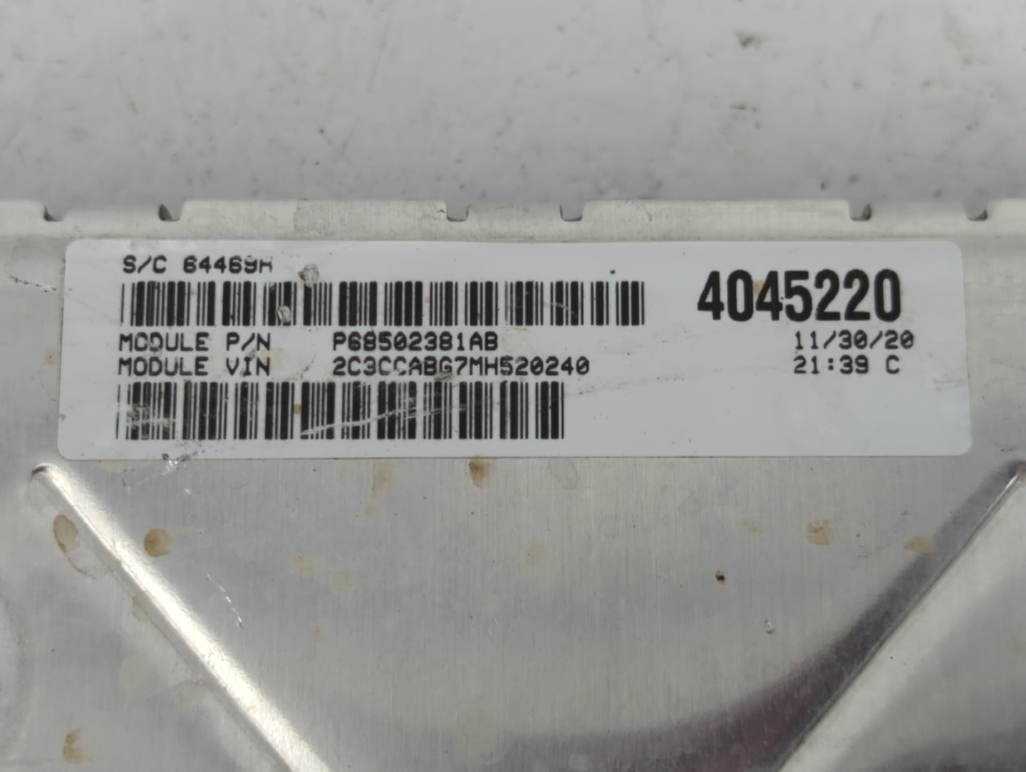 2020-2022 Chrysler 300 PCM Engine Control Computer ECU ECM PCU OEM P/N:P68502381AB 68434924AA Fits Fits 2020 2021 2022 OEM U