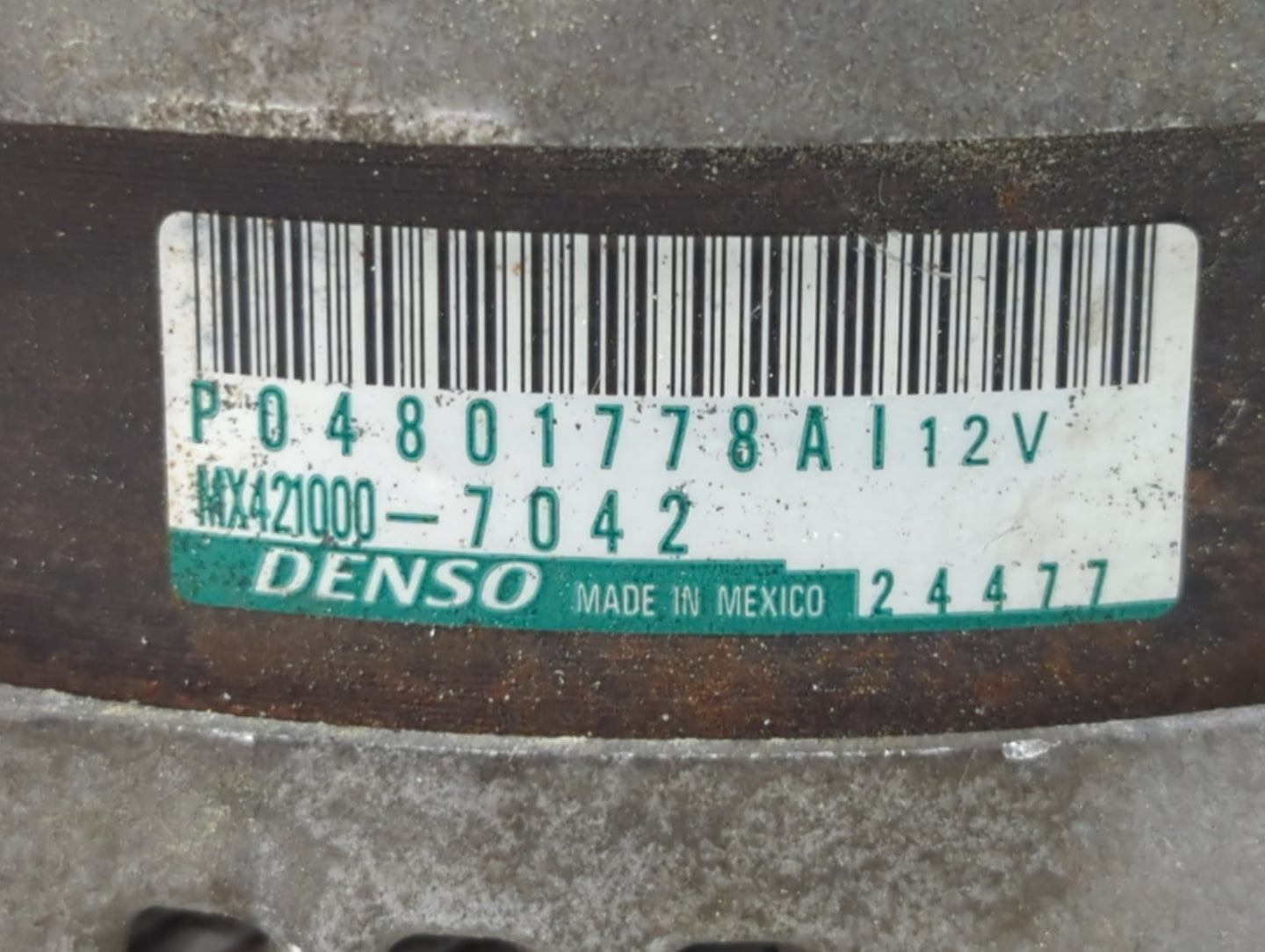 2011-2022 Chrysler 300 Alternator Replacement Generator Charging Assembly Engine OEM P/N:MX421000-7042 P04801778AI Fits OEM 