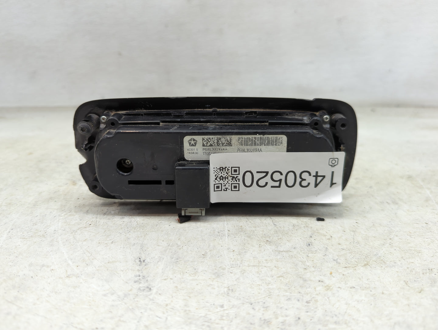 2017-2021 Chrysler Pacifica Climate Control Module Temperature AC/Heater Replacement P/N:P6WL30DX9AA Fits OEM Used Auto Part