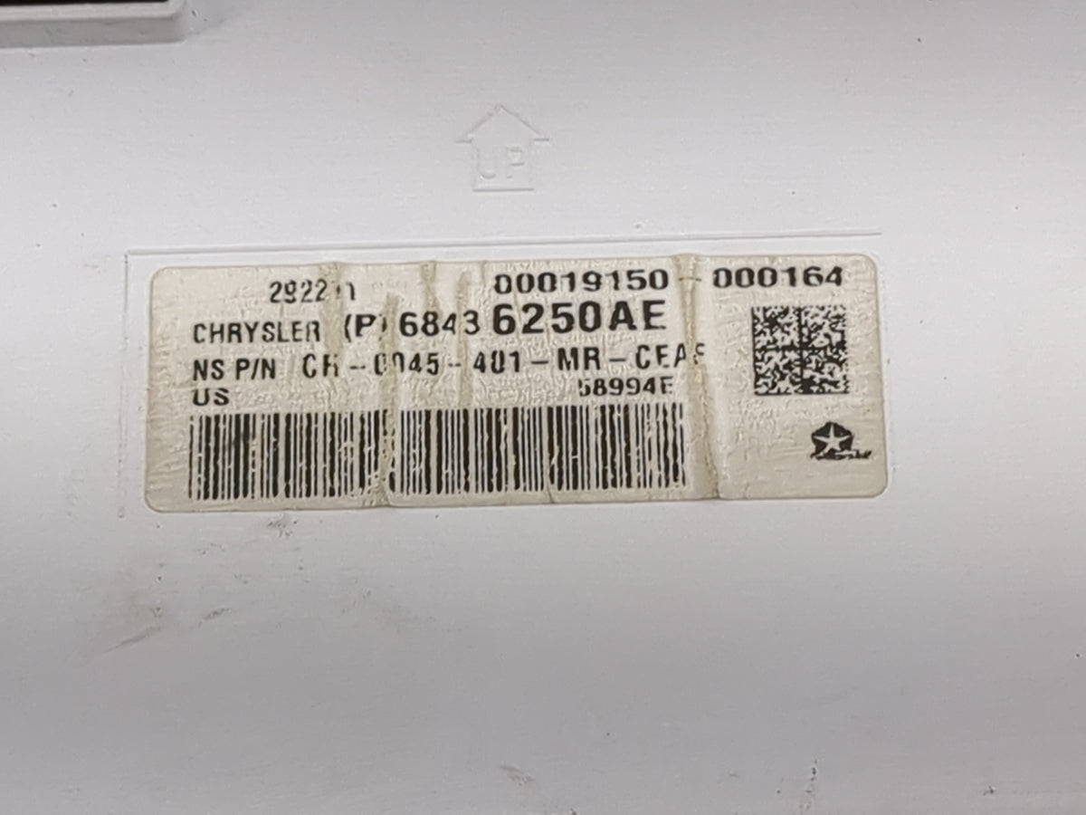 2021 Chrysler Pacifica Instrument Cluster Speedometer Gauges P/N:68436250AE CH-0045-401-MR-CEA Miles:166K Fits OEM Used Auto