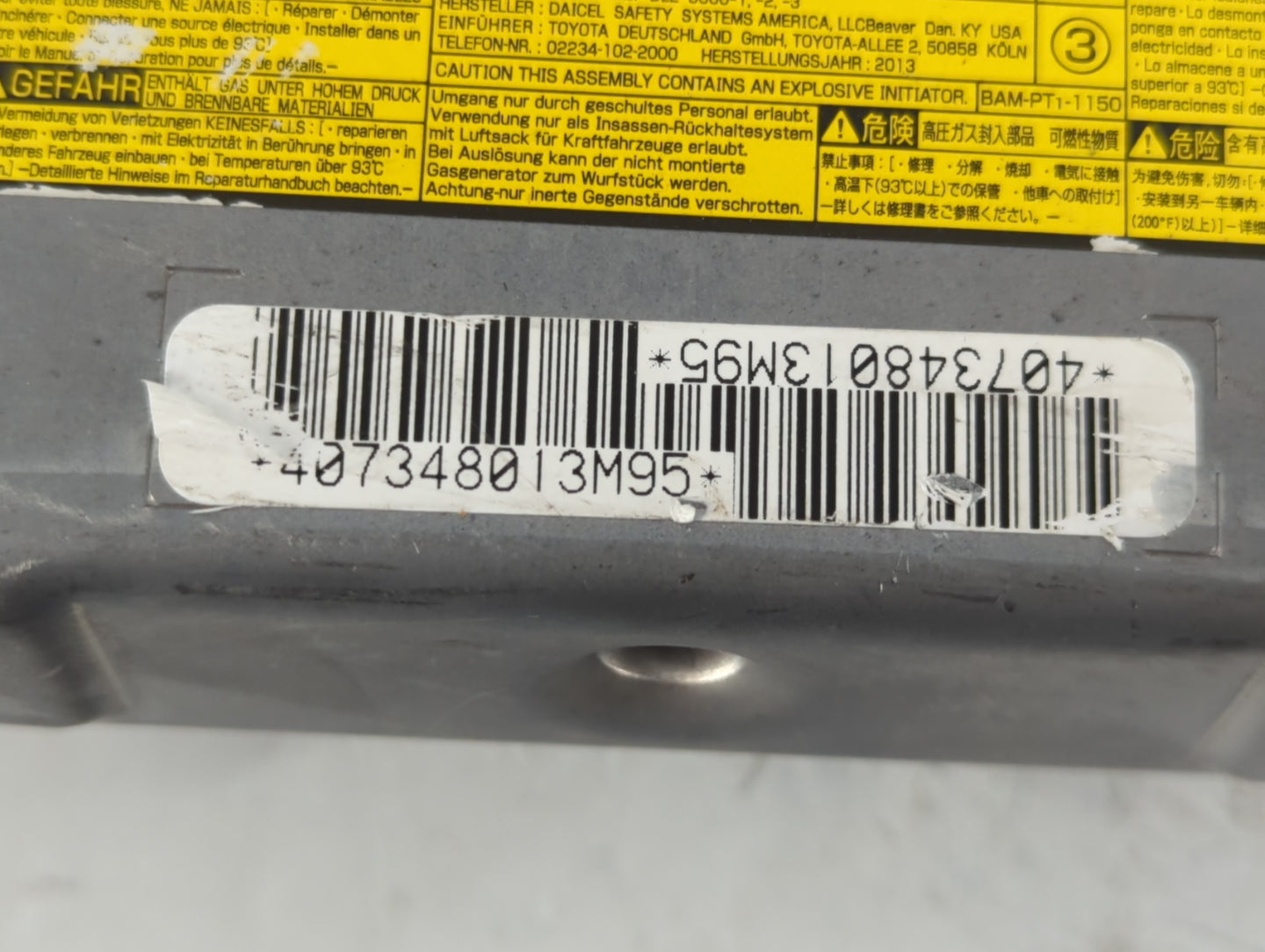 2017-2022 Chrysler Pacifica Air Bag Driver Left Steering Wheel Mounted - Oemusedautoparts1.com