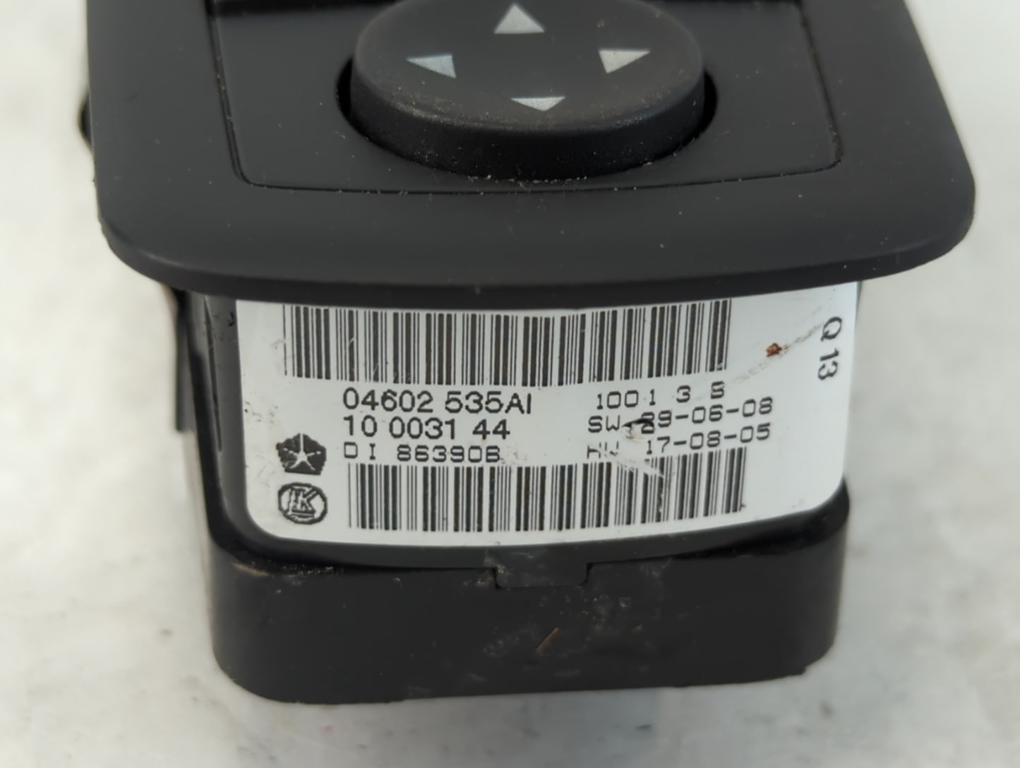 2008-2011 Chrysler Town & Country Master Power Window Switch Replacement Driver Side Left P/N:04602 535AI Fits OEM Used Auto