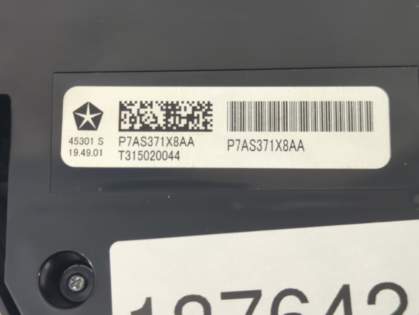 2021-2022 Chrysler Voyager Climate Control Module Temperature AC/Heater Replacement P/N:P7AS371X8AA Fits Fits 2021 2022 OEM 