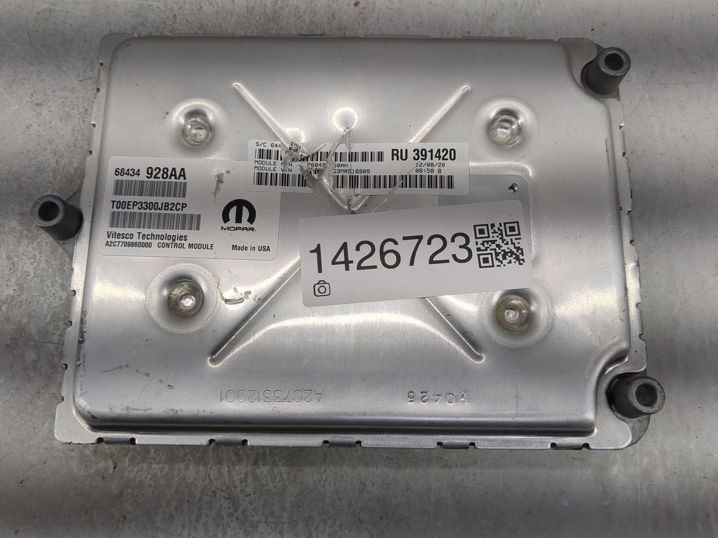 2021-2022 Chrysler Voyager PCM Engine Control Computer ECU ECM PCU OEM P/N:68434928aa Fits Fits 2020 2021 2022 OEM Used Auto