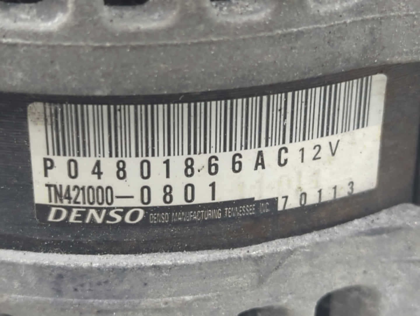 2011-2022 Dodge Challenger Alternator Replacement Generator Charging Assembly Engine OEM P/N:04801866AC Fits OEM Used Auto P