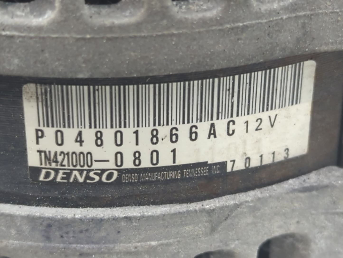 2011-2022 Dodge Challenger Alternator Replacement Generator Charging Assembly Engine OEM P/N:04801866AC Fits OEM Used Auto P