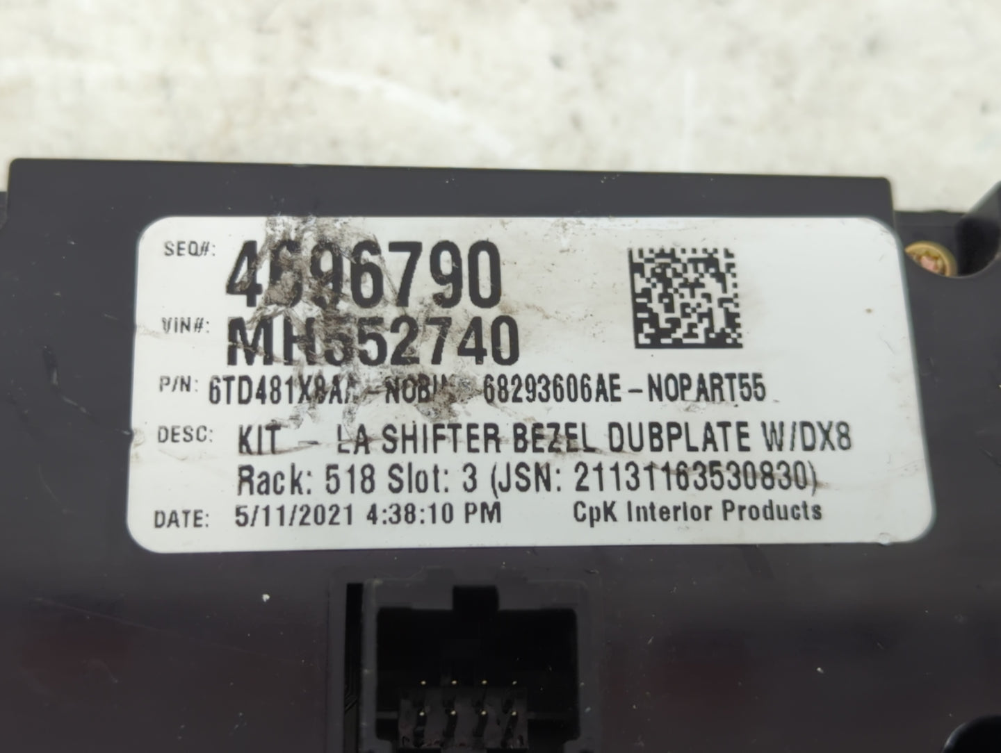 2019-2022 Dodge Challenger Climate Control Module Temperature AC/Heater Replacement P/N:68293606AE Fits Fits 2019 2020 2021 