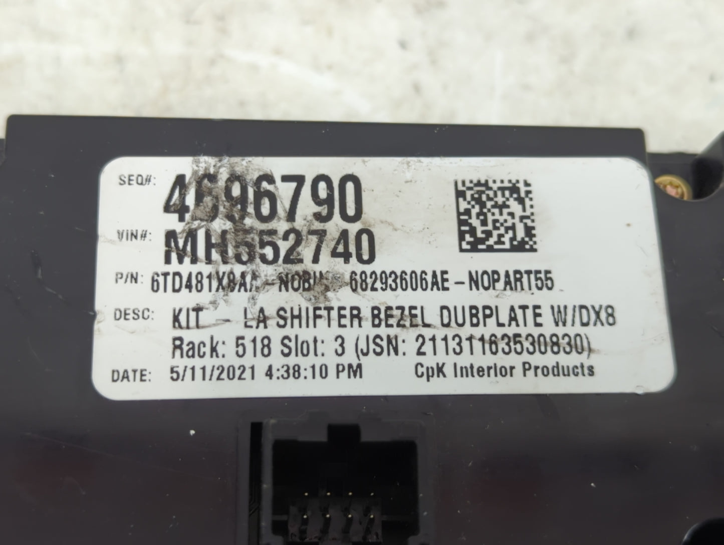 2019-2022 Dodge Challenger Climate Control Module Temperature AC/Heater Replacement P/N:68293606AE Fits Fits 2019 2020 2021 