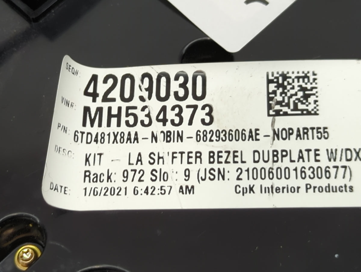 2019 Dodge Challenger Climate Control Module Temperature AC/Heater Replacement P/N:68293606AE 6TD481X8AA Fits OEM Used Auto 