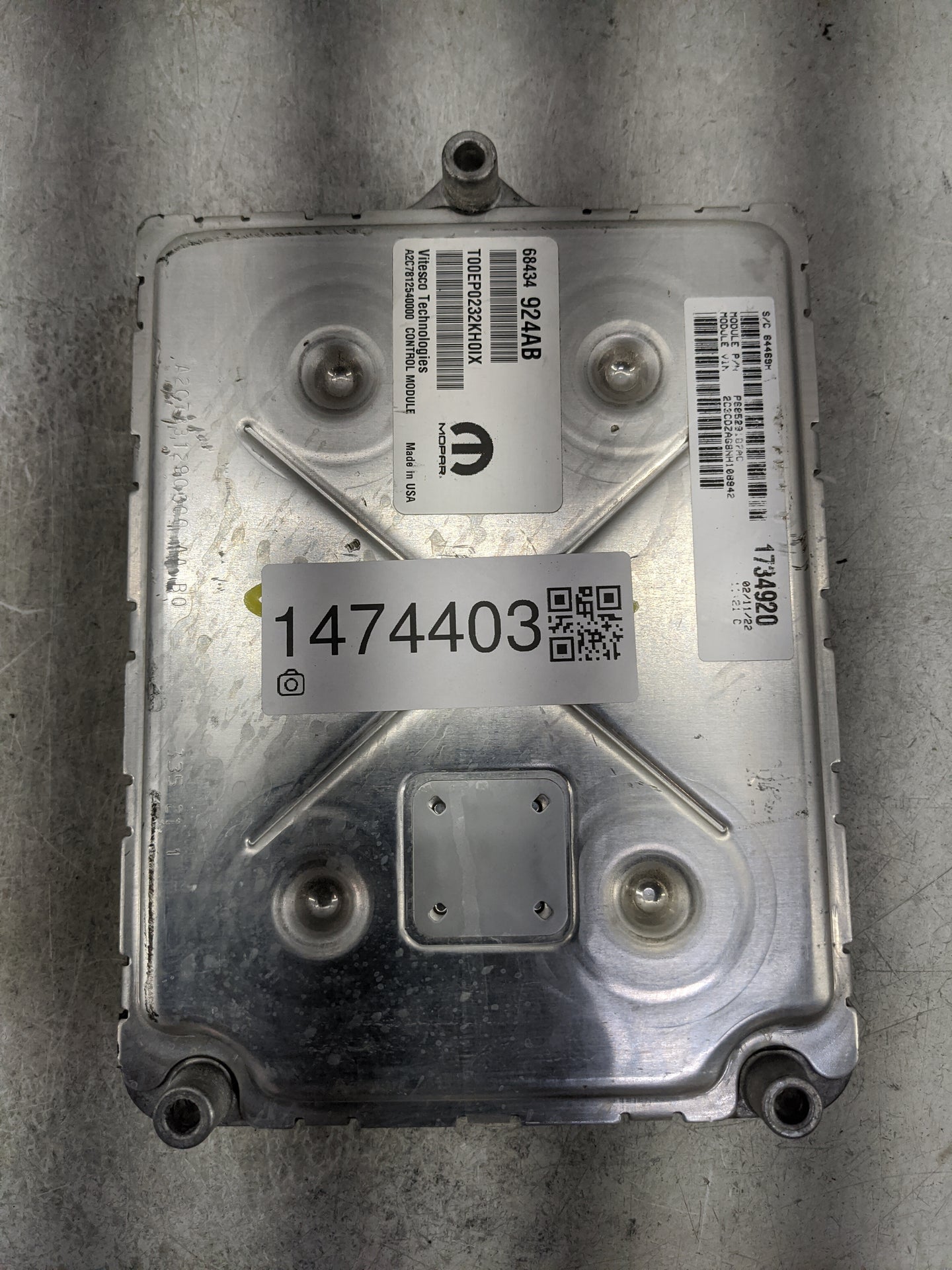 2020-2022 Dodge Challenger PCM Engine Control Computer ECU ECM PCU OEM P/N:68434924AB T00EP0232KH0IX Fits Fits 2020 2021 202