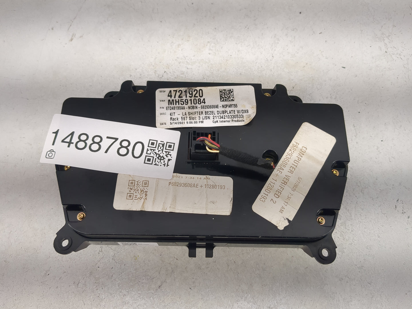 2019-2022 Dodge Challenger Climate Control Module Temperature AC/Heater Replacement P/N:P68293608AE 6TD481X8AA Fits OEM Used