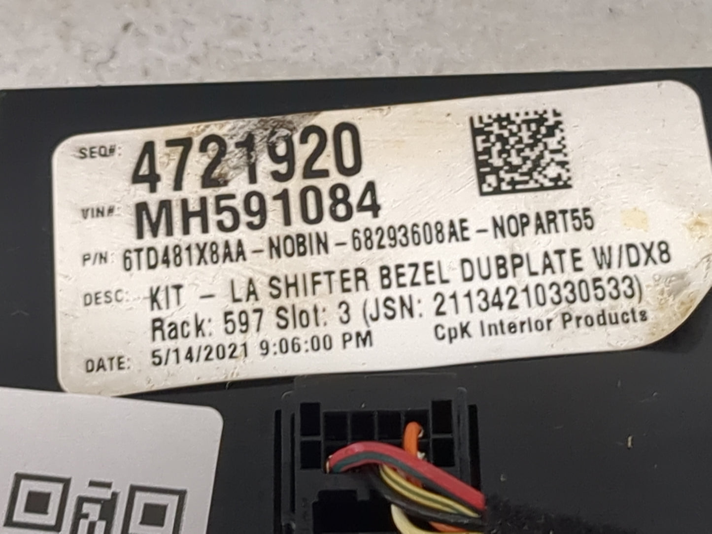 2019-2022 Dodge Challenger Climate Control Module Temperature AC/Heater Replacement P/N:P68293608AE 6TD481X8AA Fits OEM Used