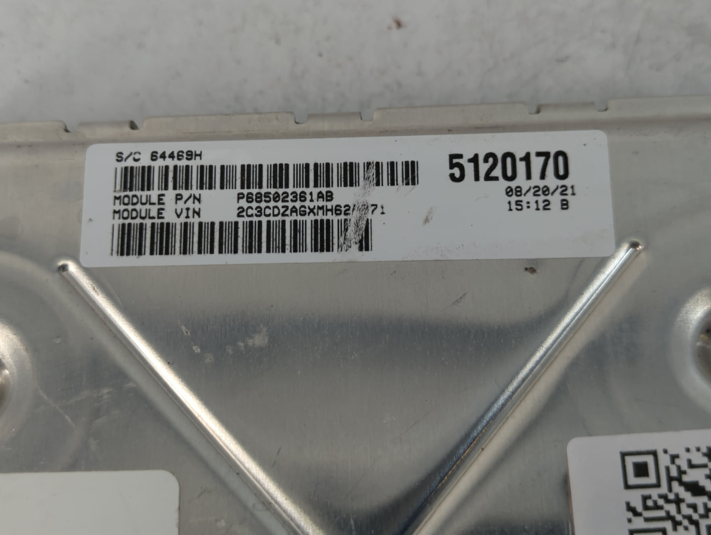 2020-2022 Dodge Challenger PCM Engine Control Computer ECU ECM PCU OEM P/N:P68434924AB Fits Fits 2020 2021 2022 OEM Used Aut