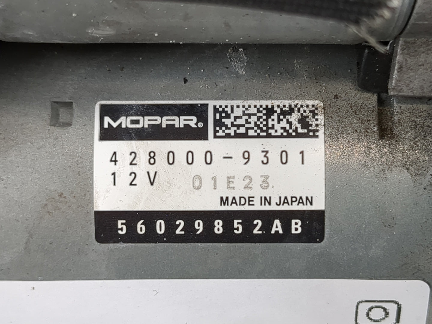 2017-2022 Dodge Charger Car Starter Motor Solenoid OEM P/N:56029852AB 428000-9301 Fits OEM Used Auto Parts - Oemusedautopart