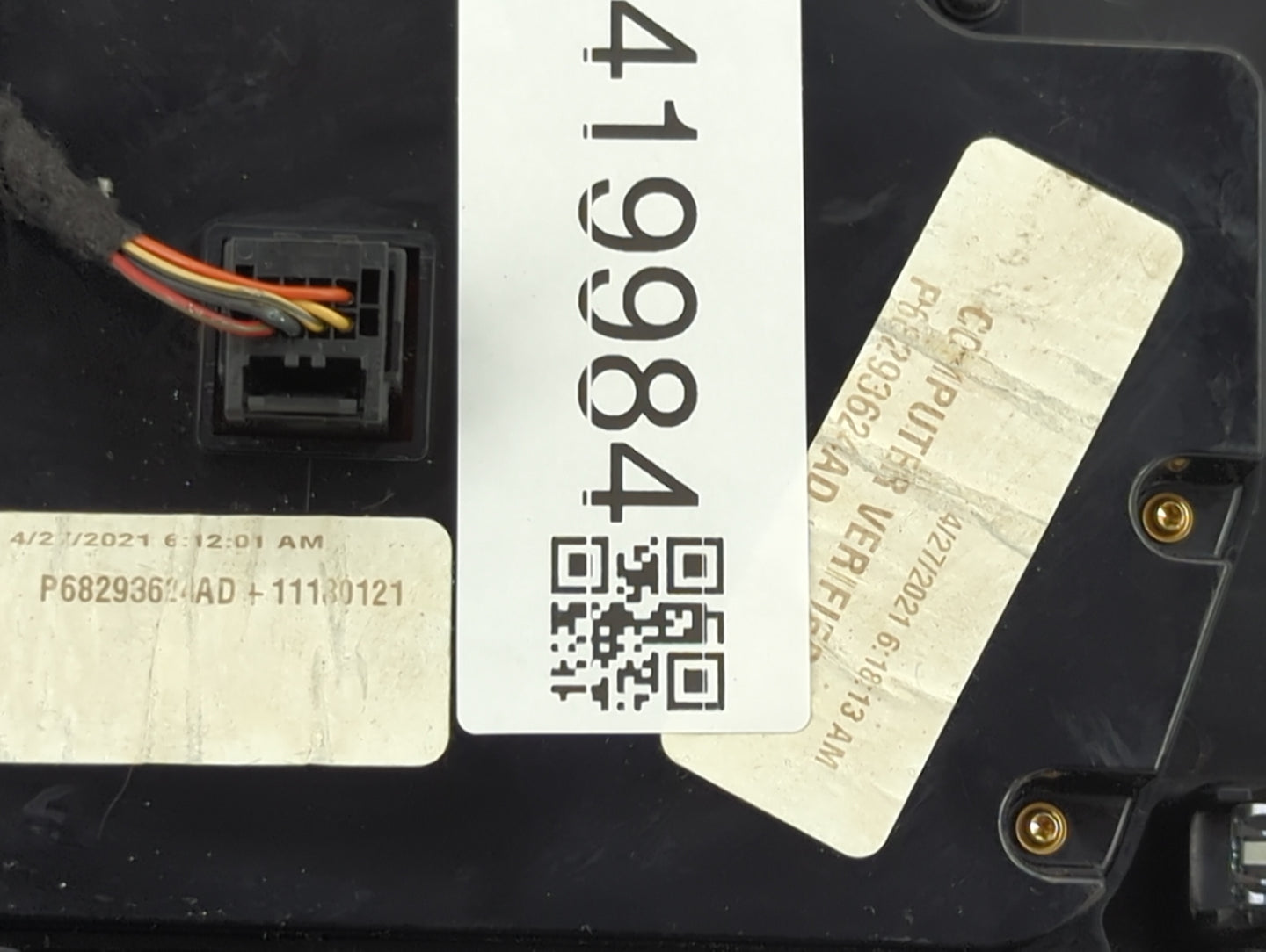 2017-2022 Dodge Charger Climate Control Module Temperature AC/Heater Replacement P/N:P68293624AD Fits OEM Used Auto Parts - 