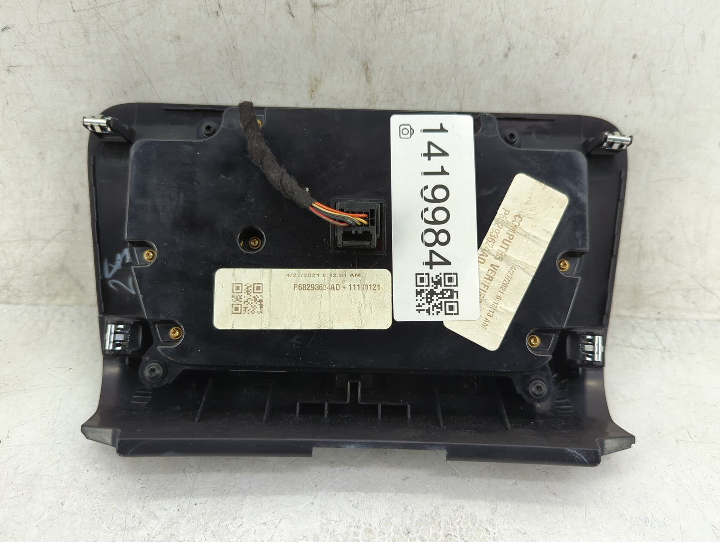 2017-2022 Dodge Charger Climate Control Module Temperature AC/Heater Replacement P/N:P68293624AD Fits OEM Used Auto Parts - 