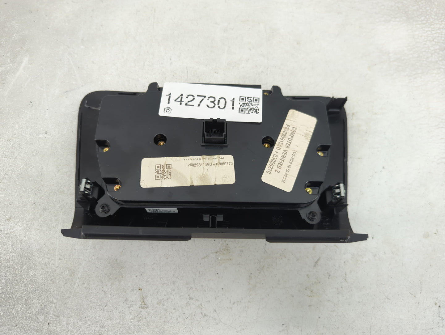 2017-2022 Dodge Charger Climate Control Module Temperature AC/Heater Replacement P/N:68293615AD Fits OEM Used Auto Parts - O