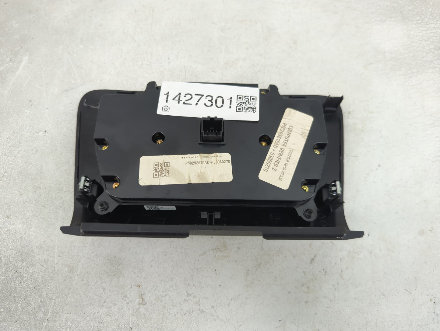 2017-2022 Dodge Charger Climate Control Module Temperature AC/Heater Replacement P/N:68293615AD Fits OEM Used Auto Parts - O