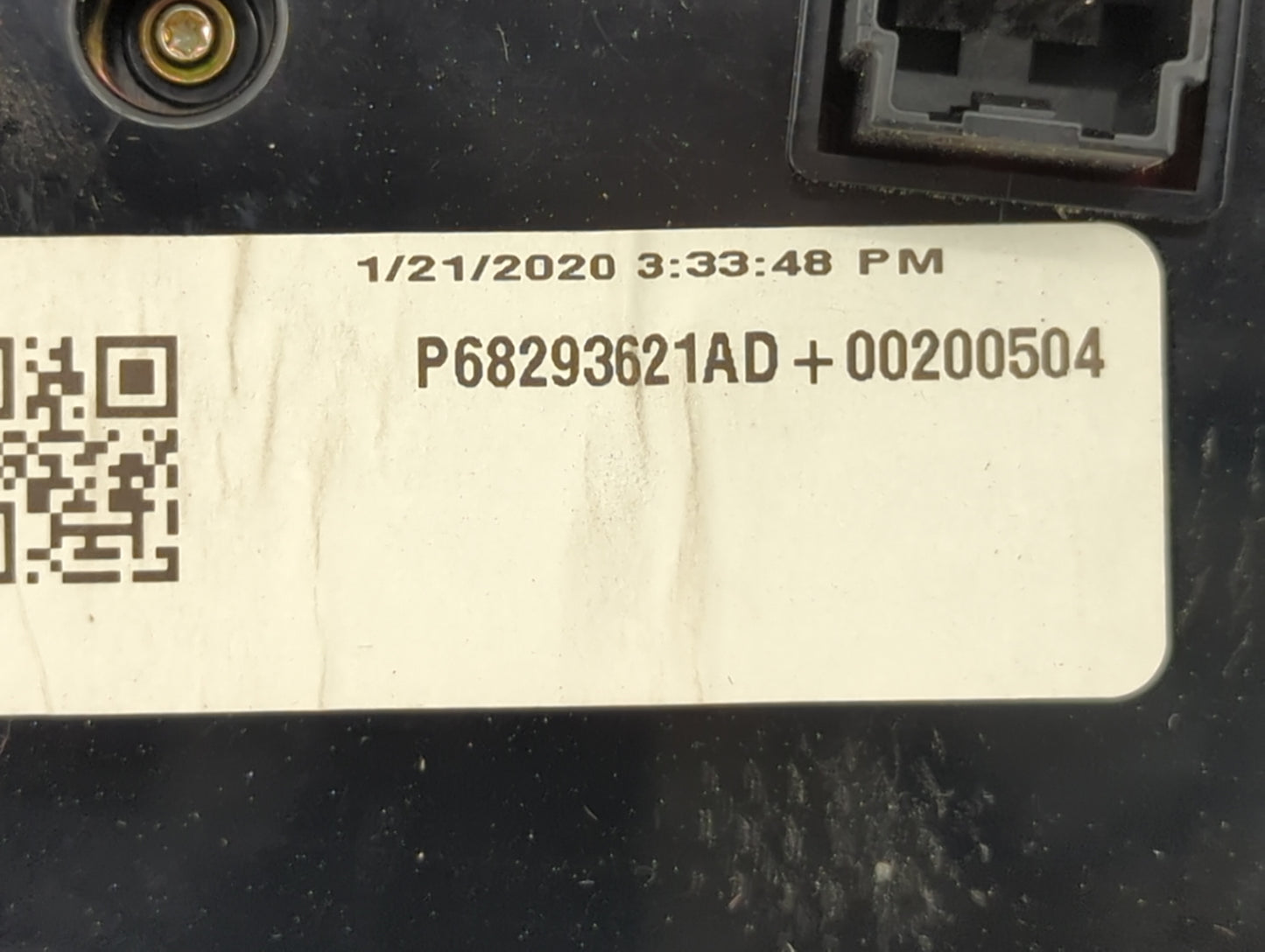 2017-2022 Dodge Charger Climate Control Module Temperature AC/Heater Replacement P/N:P68293621AD Fits OEM Used Auto Parts - 