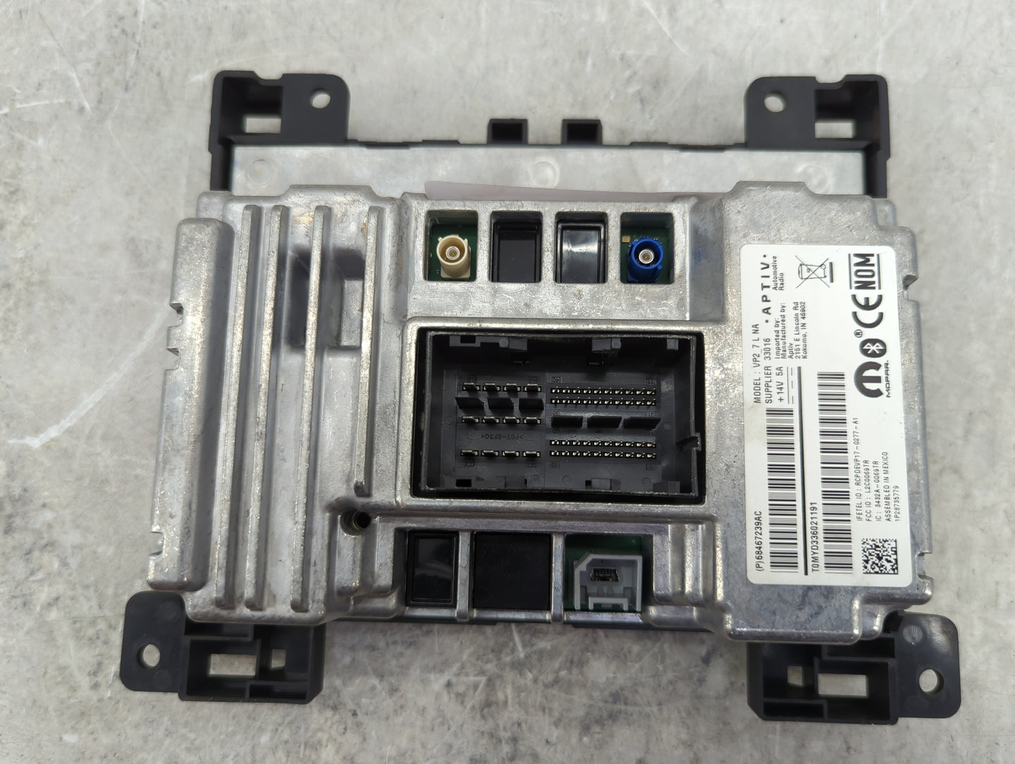 2021 Dodge Charger Radio AM FM Cd Player Receiver Replacement P/N:68467239AC Fits Fits 2022 OEM Used Auto Parts - Oemusedaut